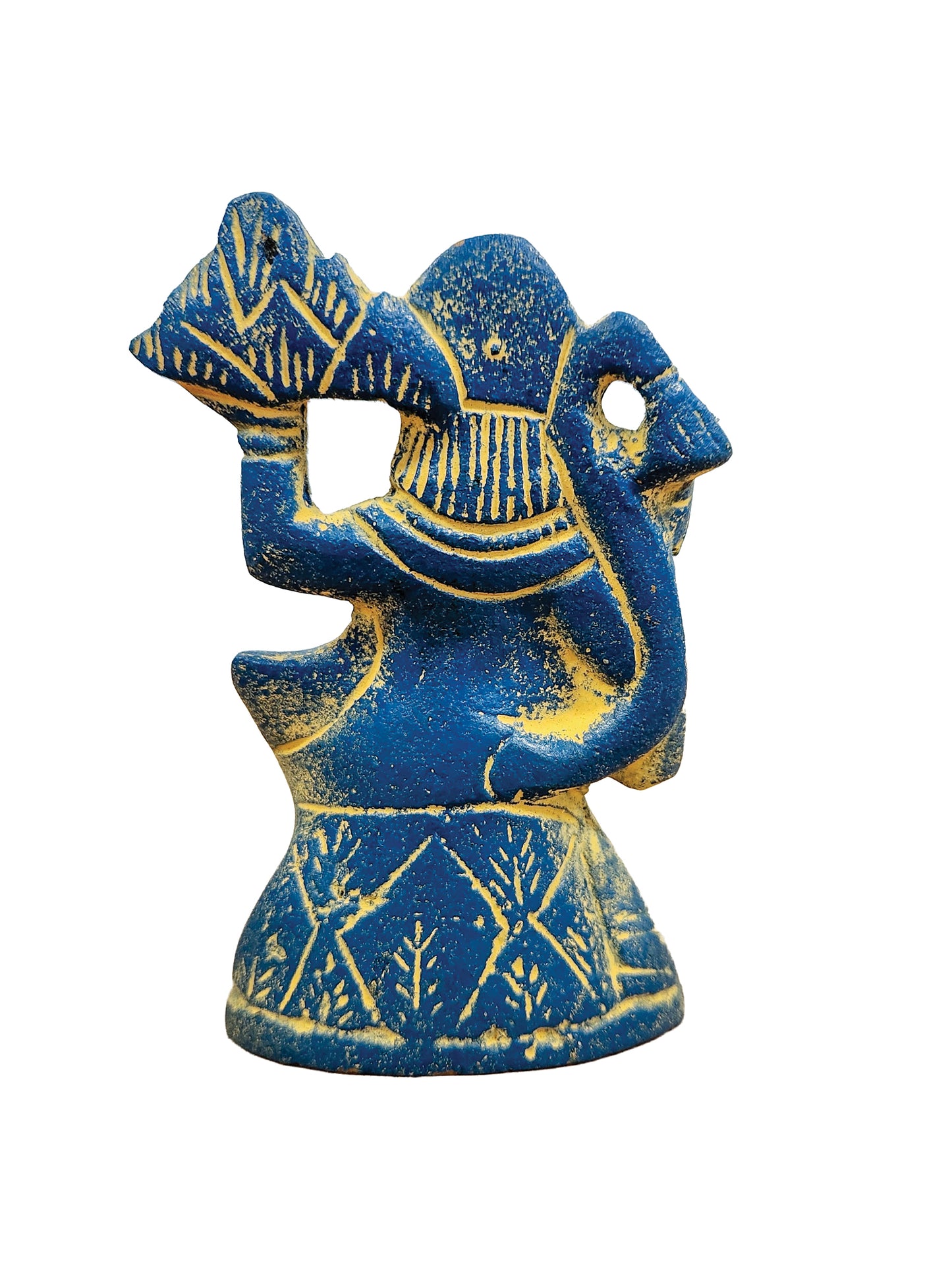 Hanuman Brass Statue Blue Sand Finish