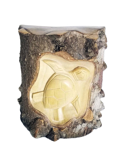 Turtle Wooden Carved Statue