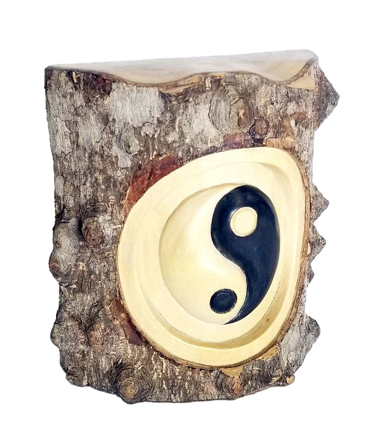 Yin Yang Wooden Carved