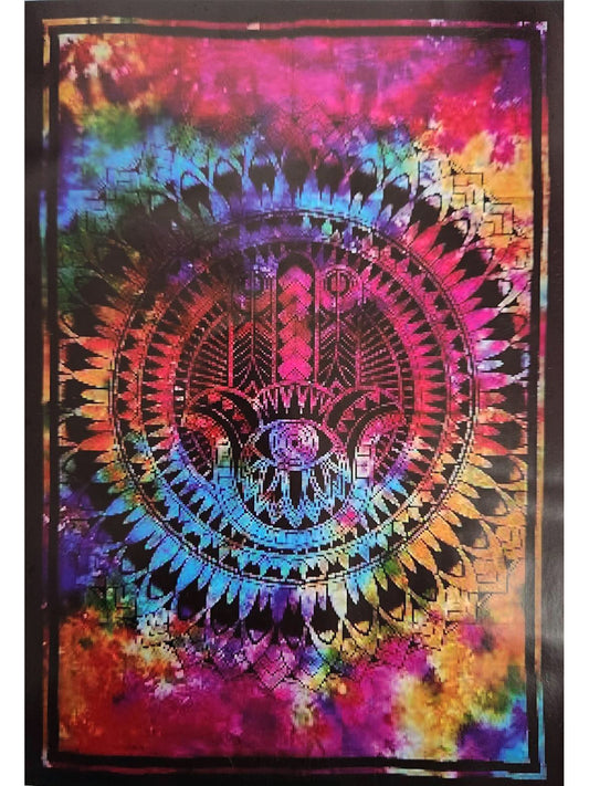 Hamsa Tapestry Tie Dye