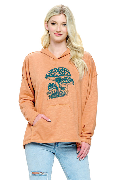 Hoodie Mushroom Print