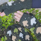 Handmade Knit Fingerless Gloves Mushrooms