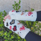Handmade Knit Fingerless Gloves Hearts
