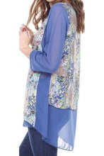 Women’s Clothing | Woman's Contemporary Fashion | Chiffon High-Low Tunic Floral Loose Fit