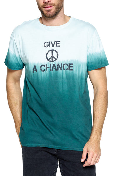 Men's T shirt Tie Dye Give Peace a Chance
