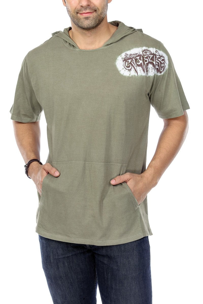 T-Shirt Hooded Mantra Print