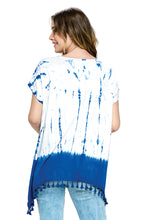 Top Gypsy Tie Dye Tassel Hem
