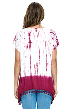 Top Gypsy Tie Dye Tassel Hem