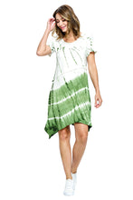 Dress Casual Tie Dye Patchwork