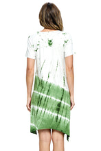 Dress Casual Tie Dye Patchwork