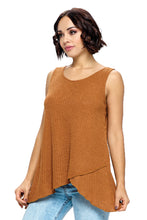 Tank Top Casual Waffle Knit
