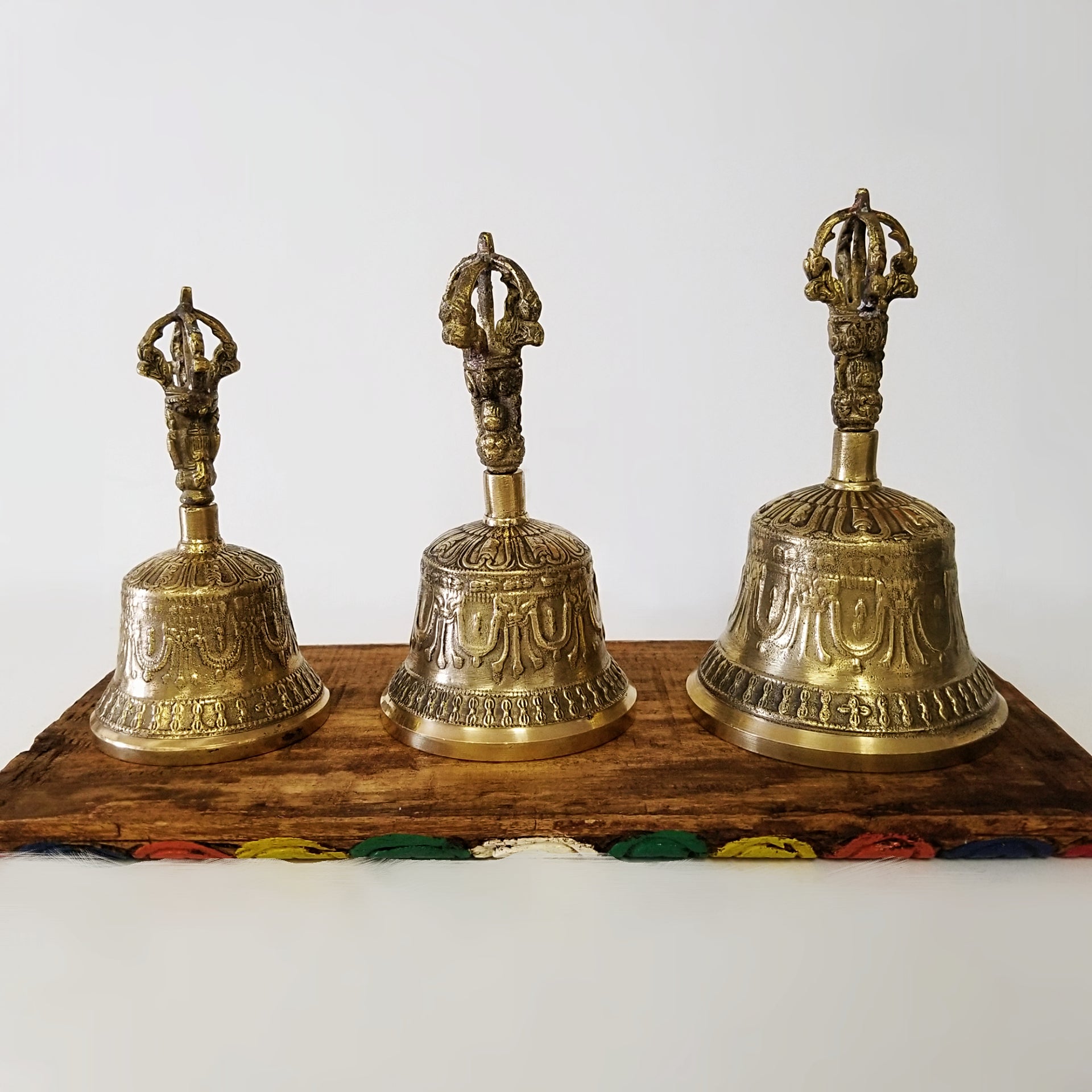 Meditation Tools | Home Decoration | Brass Tibetan Bell Carved