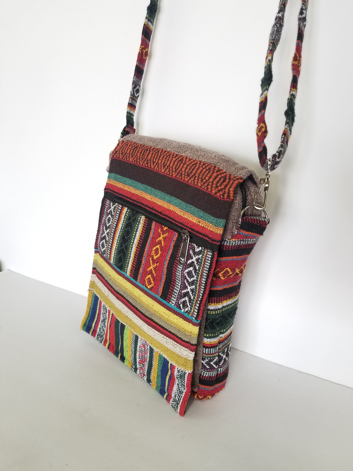 Striped Gheri Messenger Bag