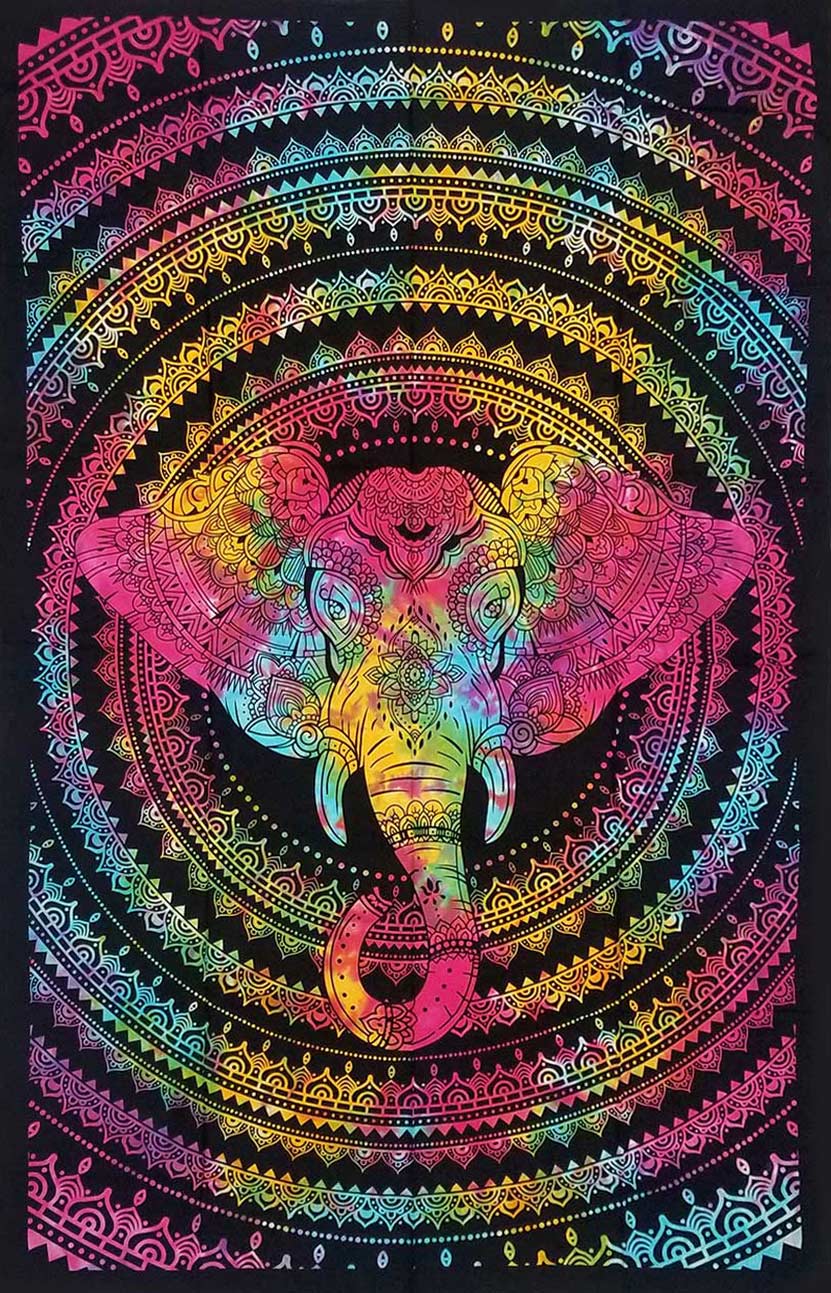 Tapestry | Goddess Of Elephants Mandala Tapestry