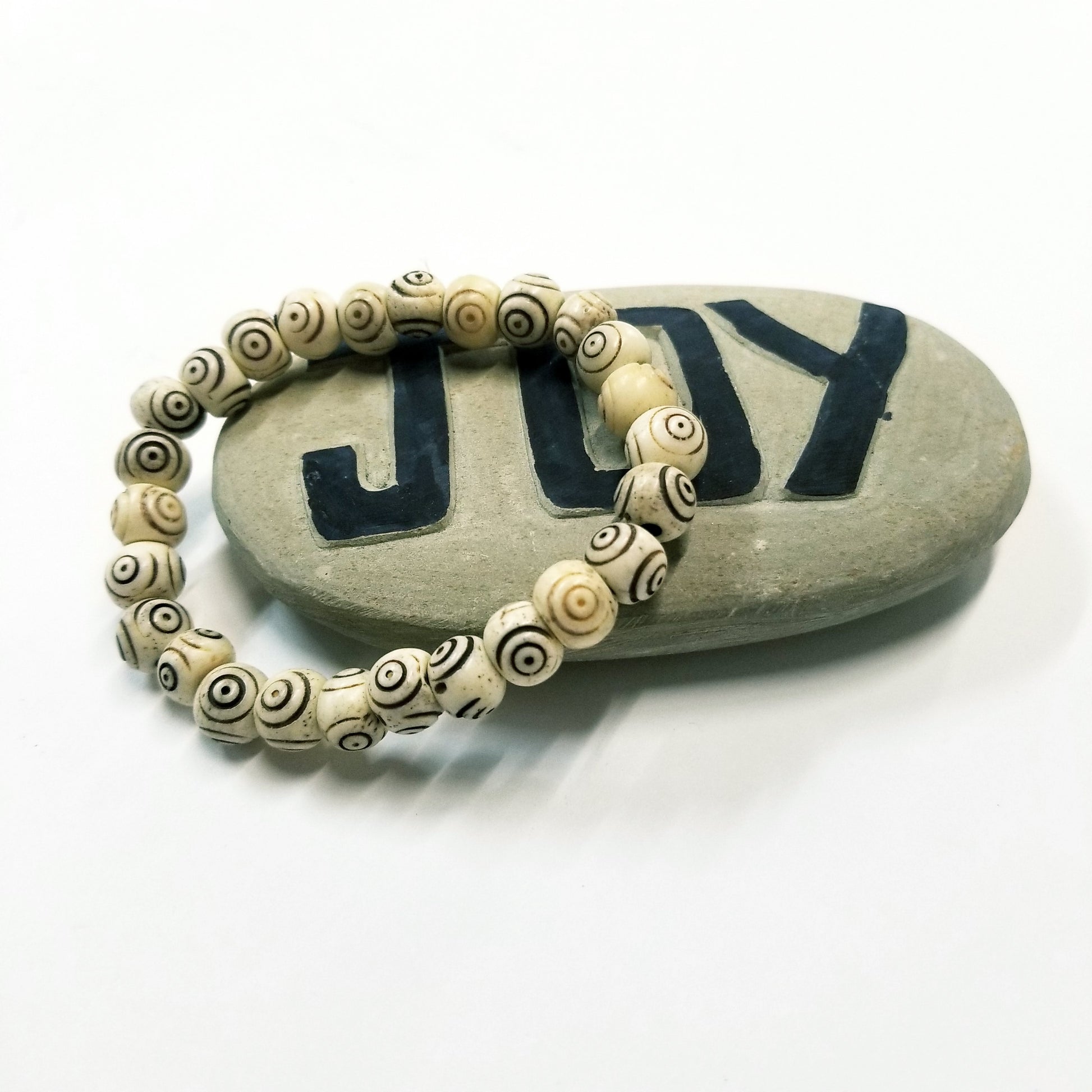 Bracelat | Accessories |  Jewelry | Hand Carved Bone Bead Bracelet