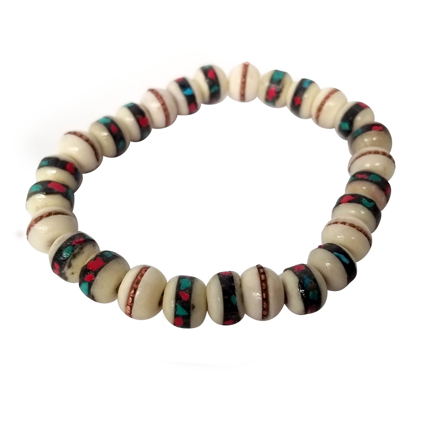Recycle Bone Beaded Bracelet