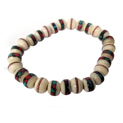 Recycle Bone Beaded Bracelet