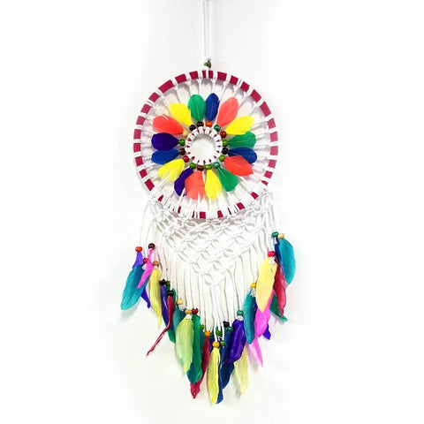 Dream Catchers | Home Decoration | Dream Catcher Rainbow Feather