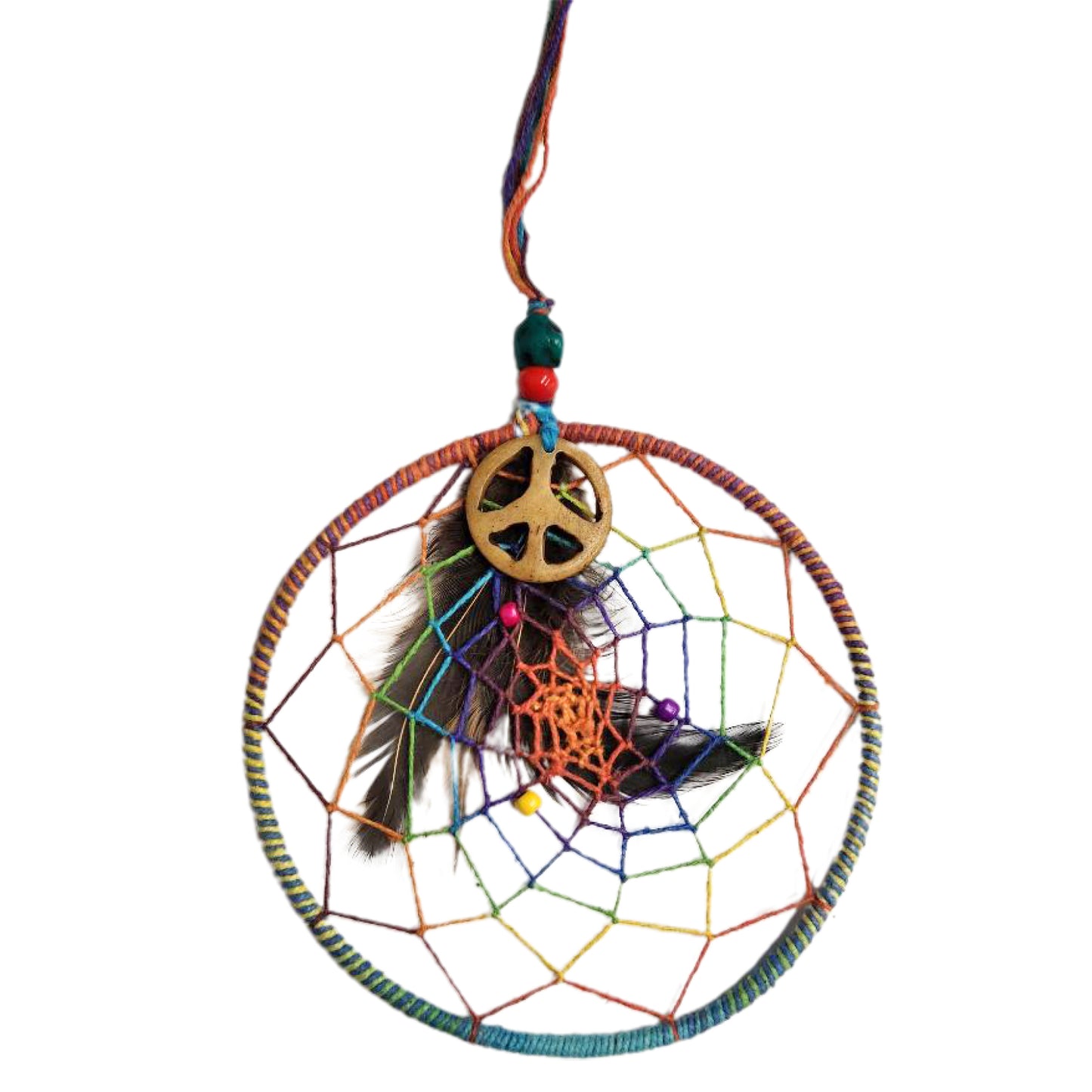 Dream Catcher Rainbow Peace Sign