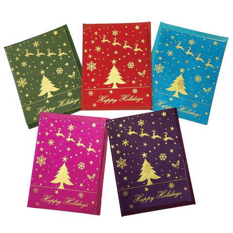 Handmade Greeting Cards Holidays (Pack Of 5)