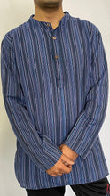 Button Up Striped Kurta Shirt