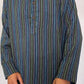 Button Up Striped Kurta Shirt