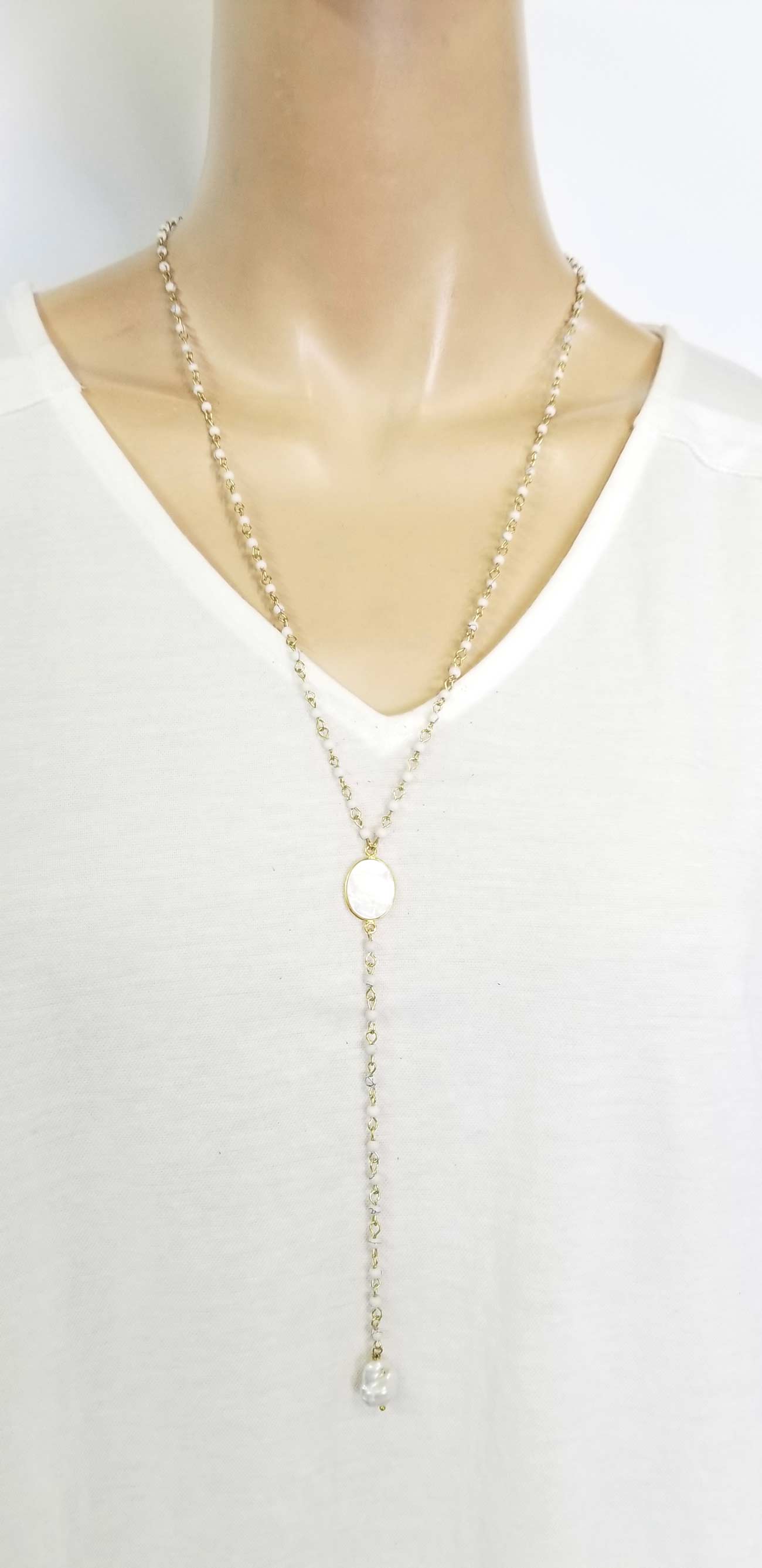 Accessories | Mala | Necklace Mother Pearl & Beads