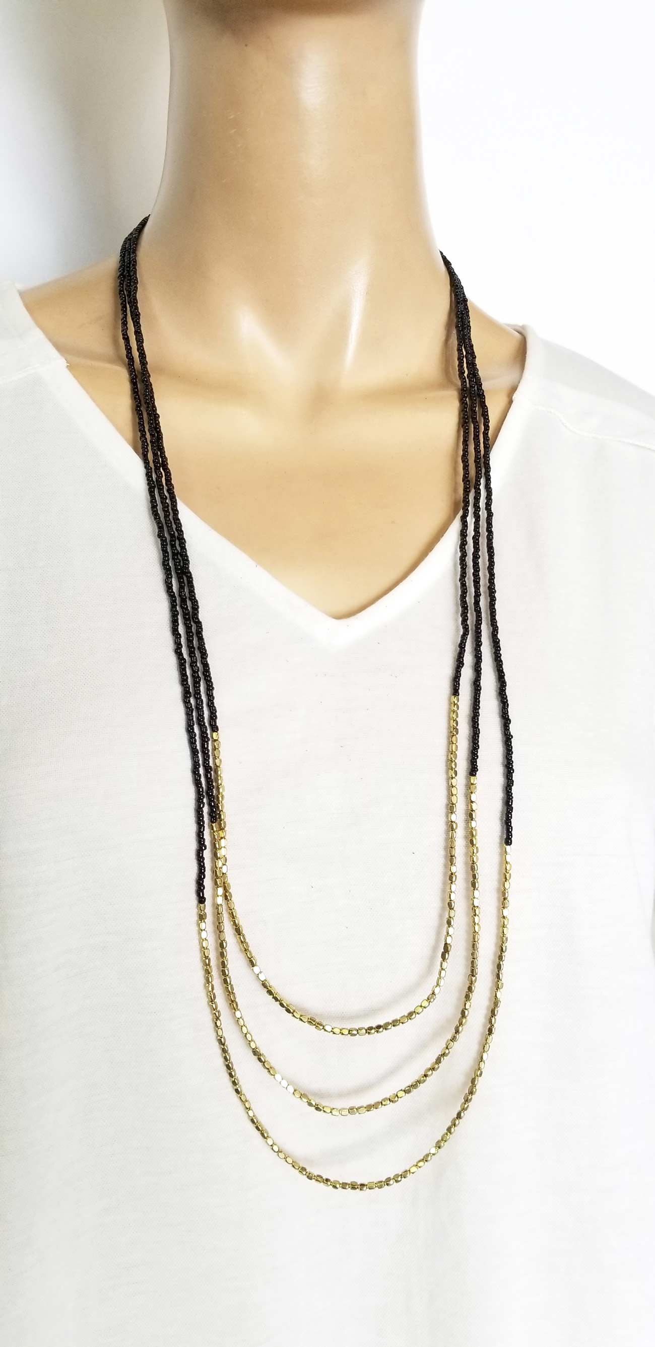 Accessories | Mala | Beaded Necklace Three Layers