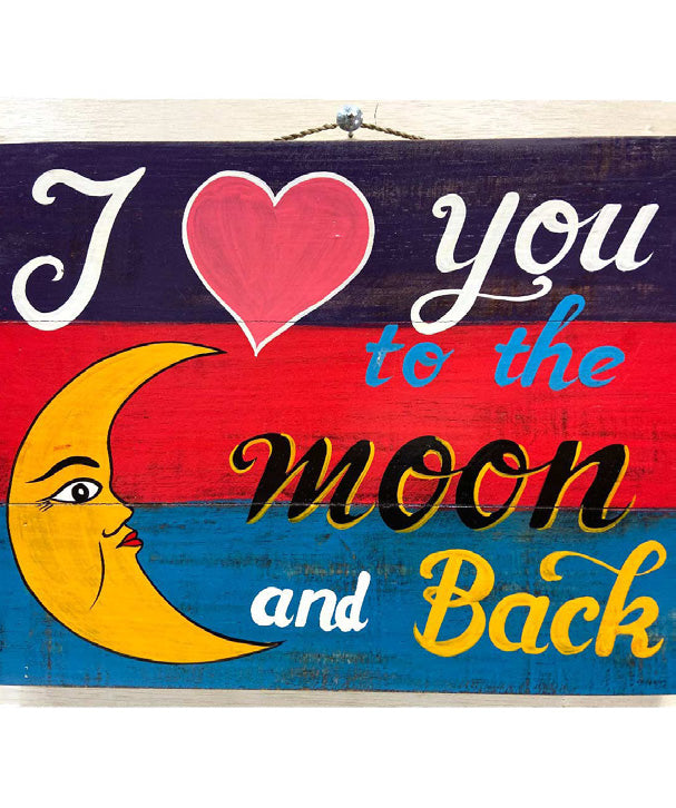 Home Decoration | Wall Hanging | I Love You To The Moon...